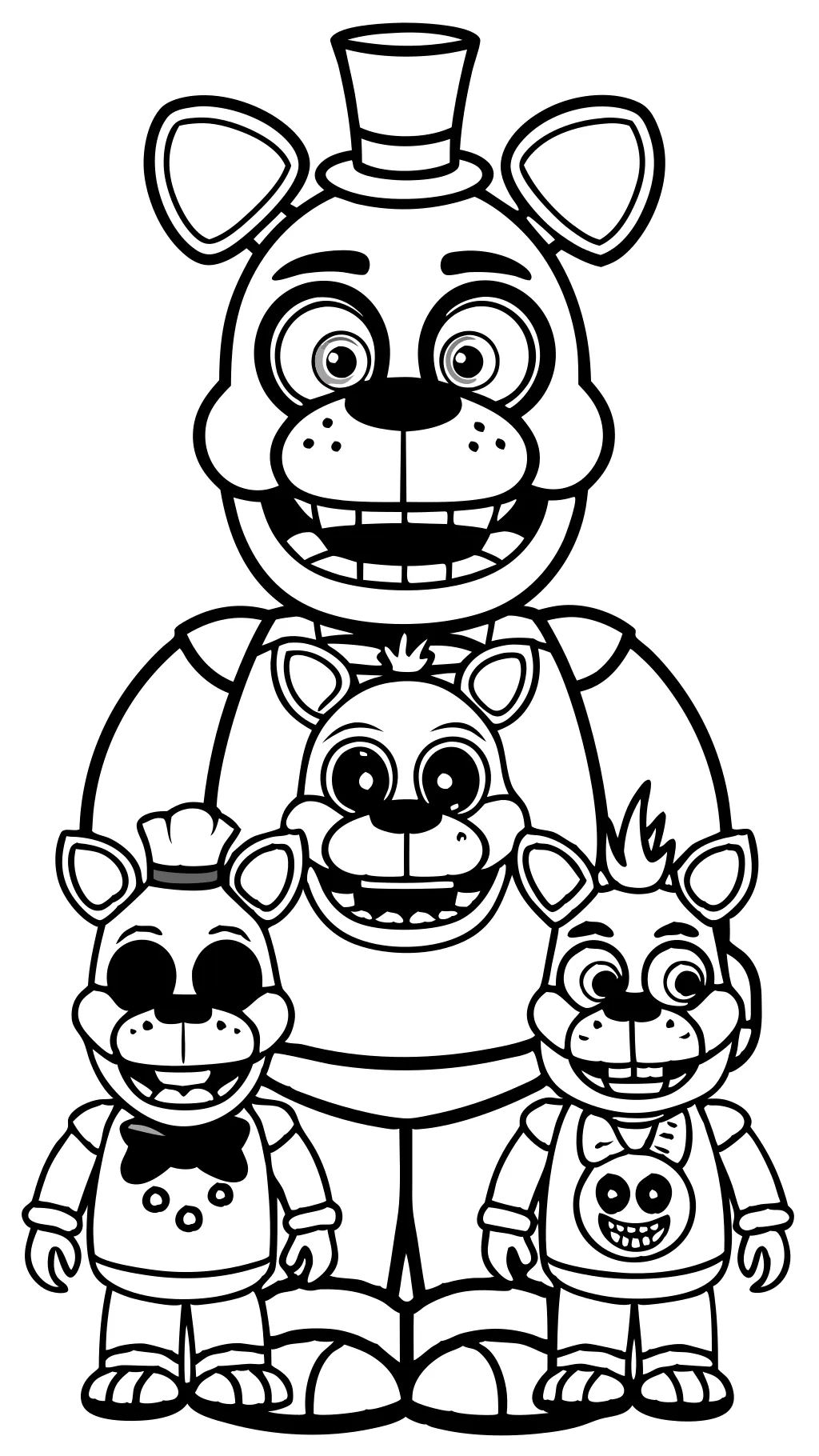 five night at freddy coloring pages